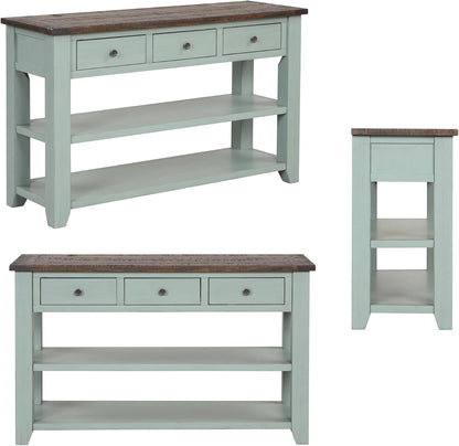 Farmhouse Wood Entryway Console Table 48-Inch Modern Sofa Entry Table with Drawers and Storage
