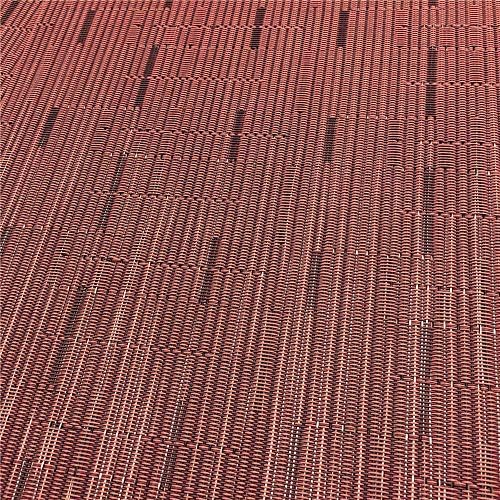 Red-A Placemats Set of 6 for Dining Table Heat-Resistant Washable Place Mats Woven Vinyl Kitchen