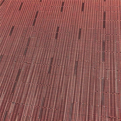 Red-A Placemats Set of 6 for Dining Table Heat-Resistant Washable Place Mats Woven Vinyl Kitchen