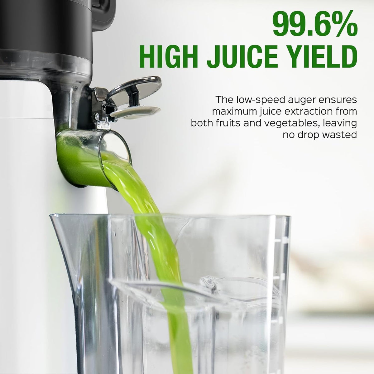 Juicer Machines, TUUMIIST Cold Press Juicer with 5.3" Extra Large Feed Chute Fit Whole Fruits &