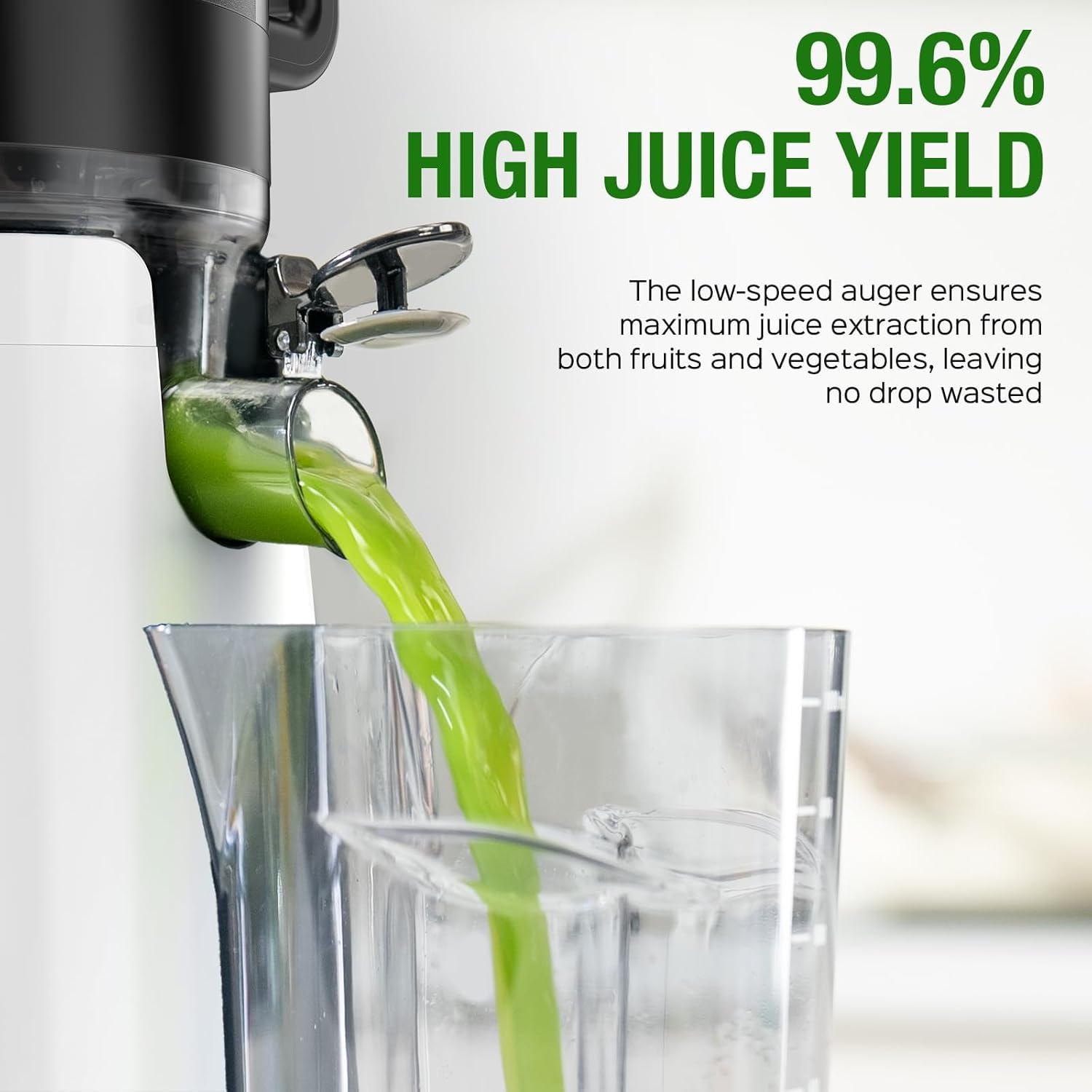 Juicer Machines, TUUMIIST Cold Press Juicer with 5.3" Extra Large Feed Chute Fit Whole Fruits &