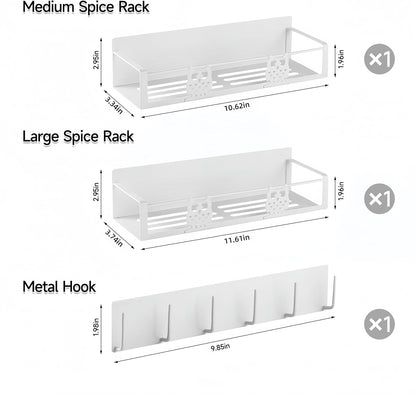 Magnetic Spice Rack,Magnetic Shelf for Fridge,Spice Organizer,Fridge Organizer,Kitchen Storage