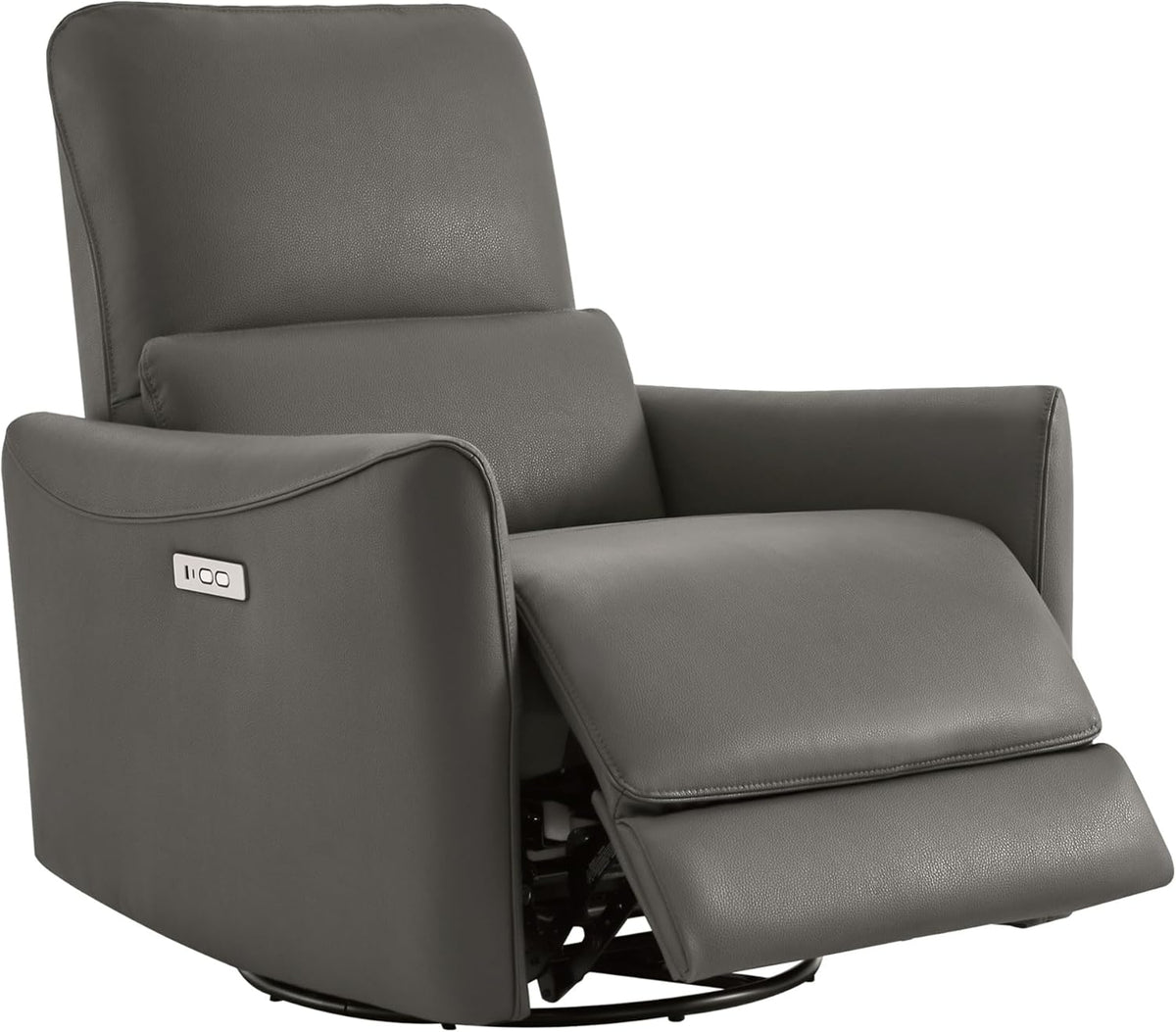 CHITA Power Recliner Chair Swivel Glider, FSC Certified Upholstered Faux Leather Living Room