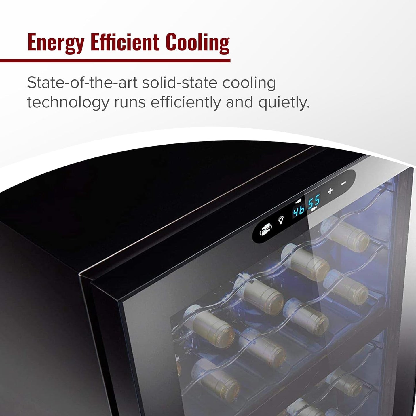 Wine Enthusiast 32-Bottle Dual Zone MAX Compressor Wine Cooler – Freestanding Mini Fridge with