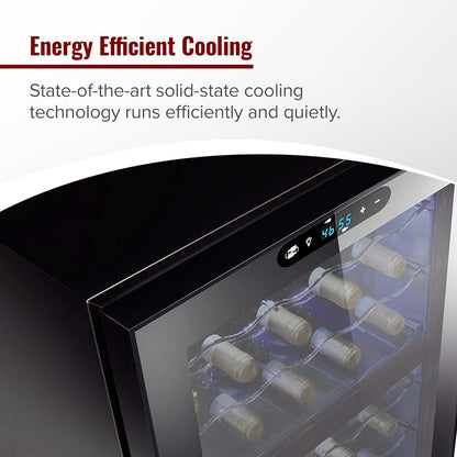 Wine Enthusiast 32-Bottle Dual Zone MAX Compressor Wine Cooler – Freestanding Mini Fridge with