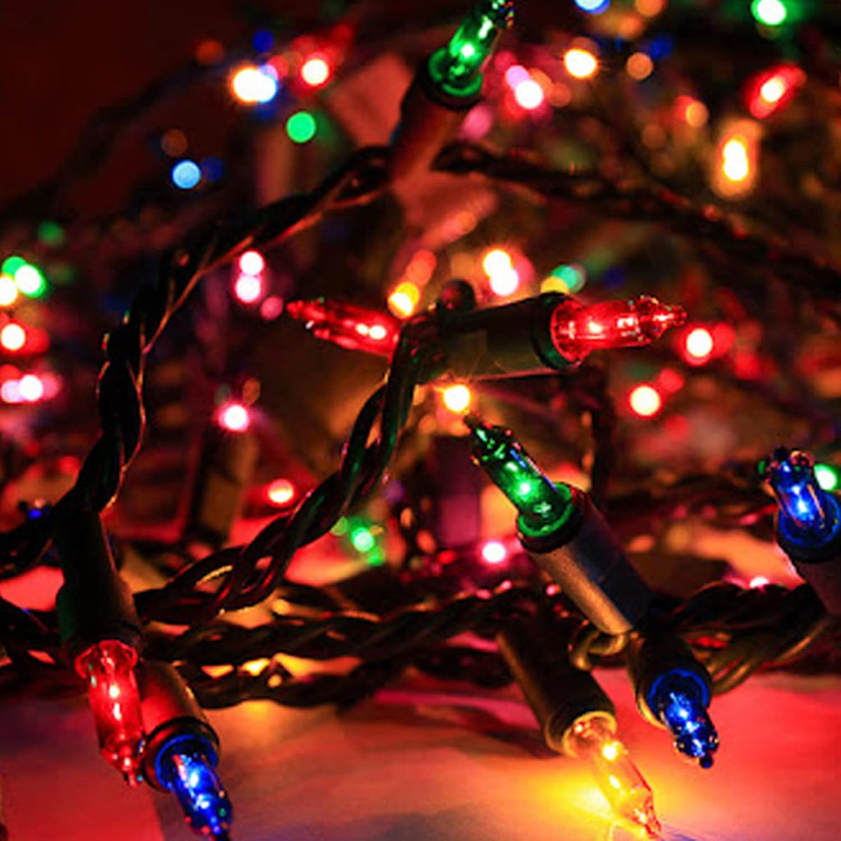 Dazzle Bright Christmas Lights, 40FT 200 Count Incandescent Waterproof Mini String Lights Plug in