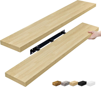 Sorbus Floating Shelves for Wall - 48 Inch Long Bathroom Shelves, Wall Decor for Bedroom, Kitchen