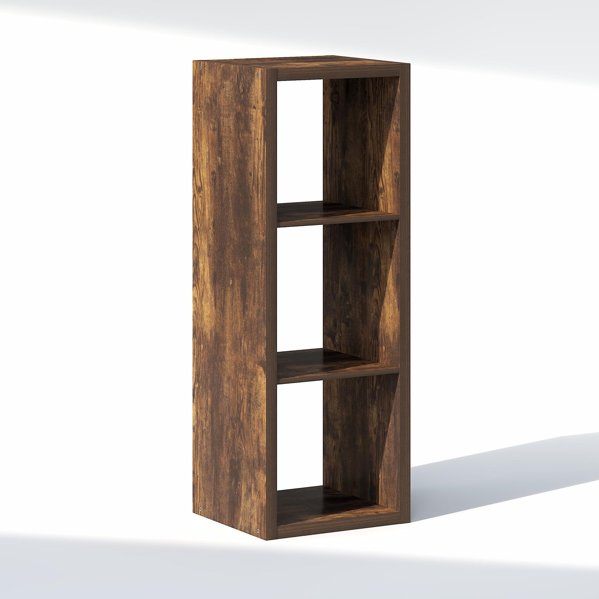Furinno Cubic Extra Thick 3-Cube Closet Organizers and Storage, Amber Pine
