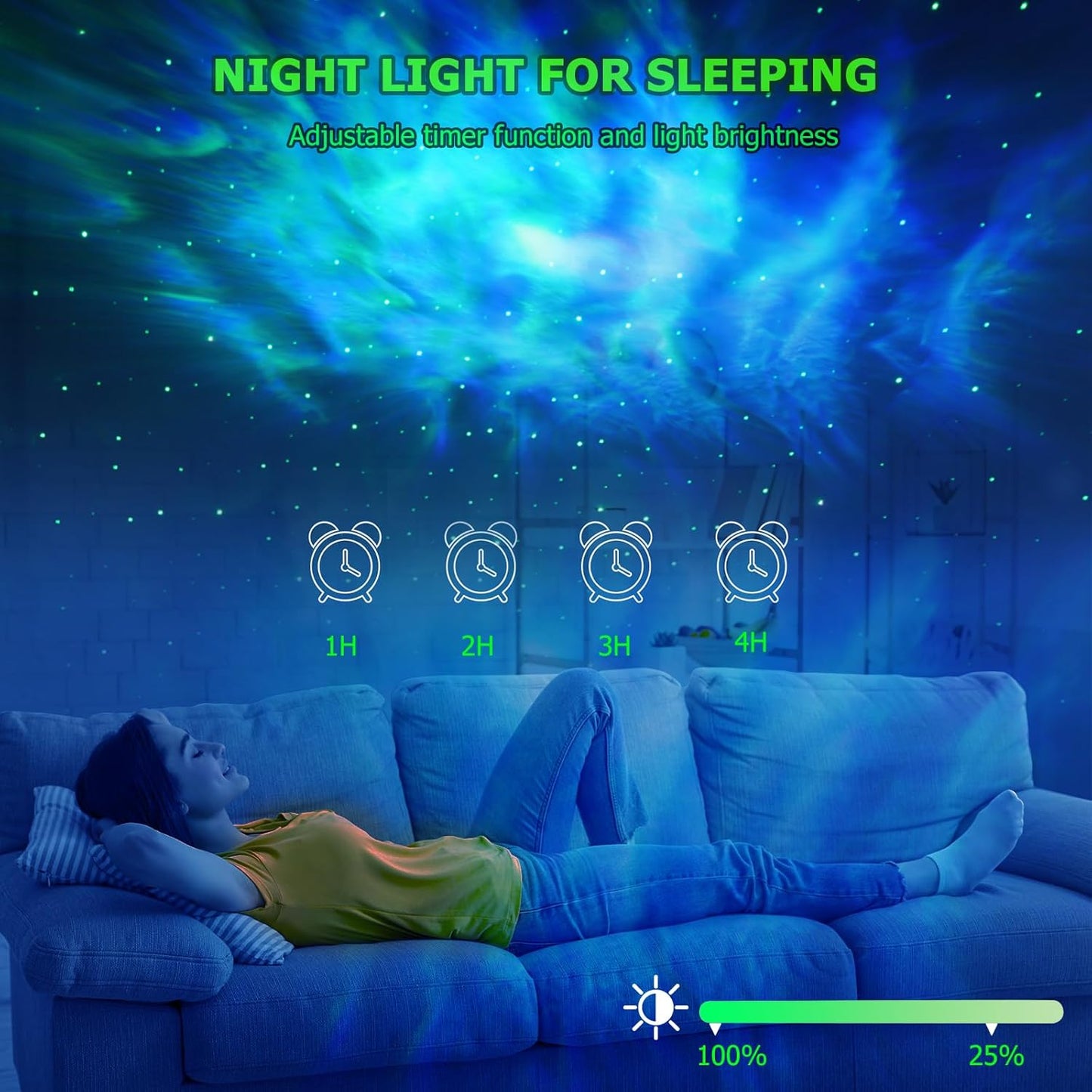 Galaxy Projector,Star Projector with Timer and Remote Control for Adults Bedroom Decoration