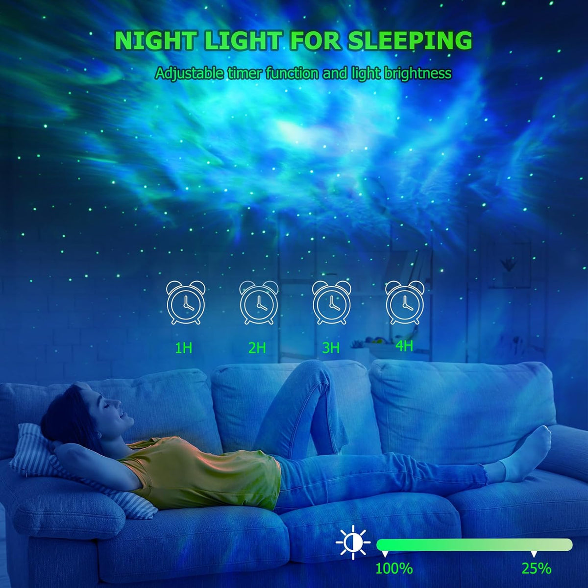 Galaxy Projector,Star Projector with Timer and Remote Control for Adults Bedroom Decoration