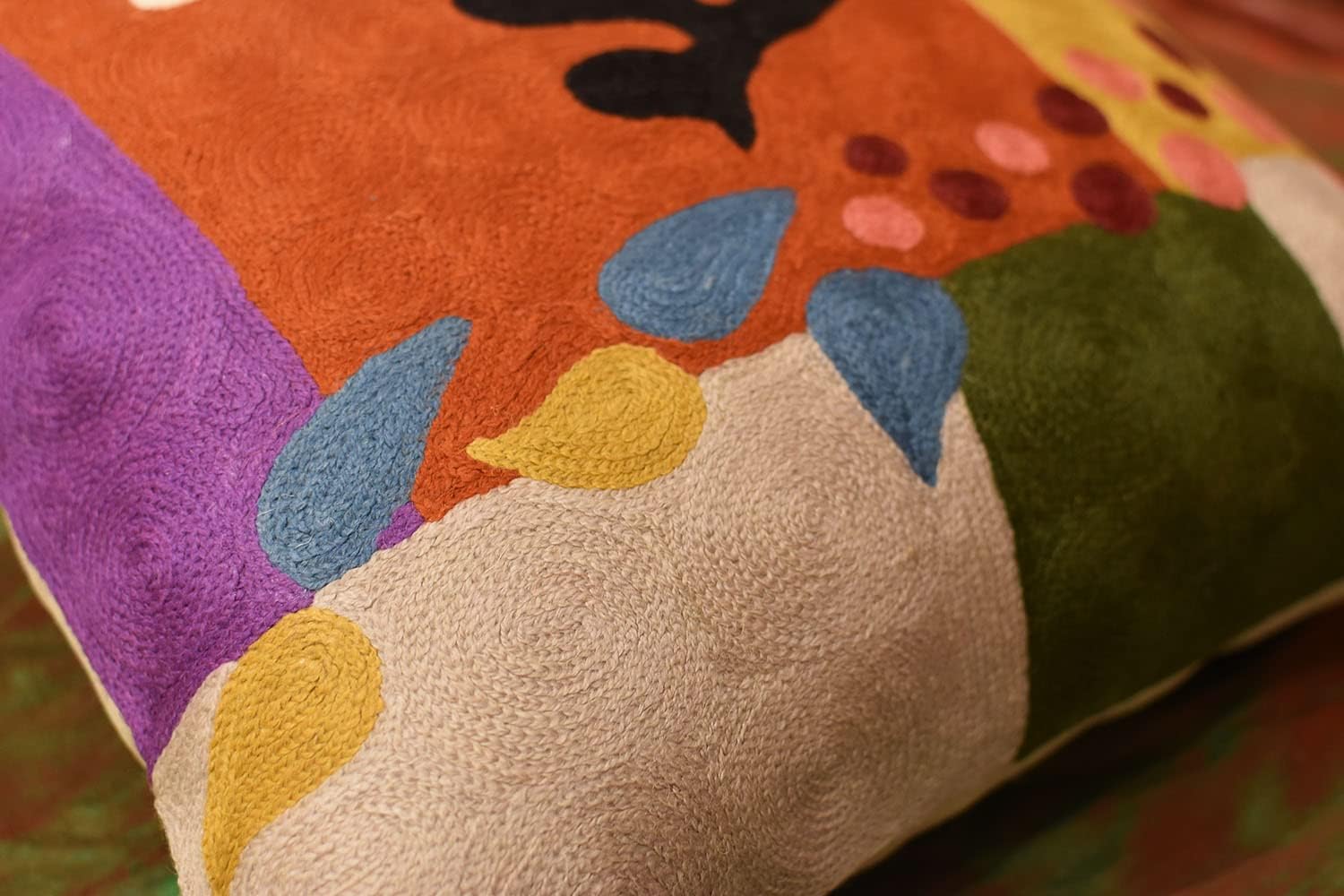 Matisse Coral Pillow Cover | Orange Modern Pillows | Modern Chair Cushion| Farmhouse Pillows |