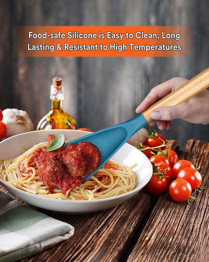 Multifunction Spatula Spoon for Nonstick Cookwares, Great for Cooking and Serving, Sturdy BPA-Free