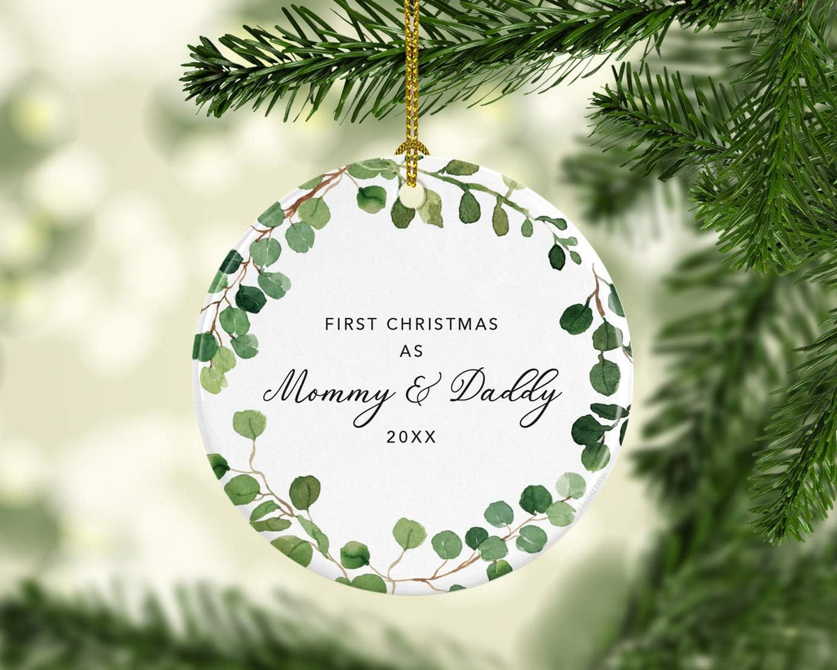 Andaz Press Custom Year Round Ceramic Porcelain Christmas Tree Ornament Keepsake Collectible Gift