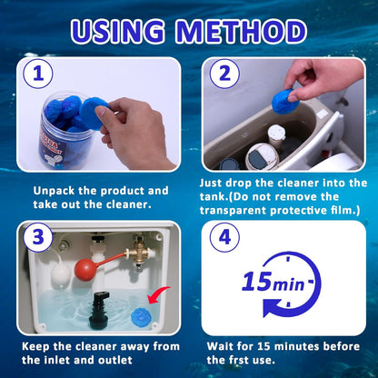 coldchill Toilet Bowl Cleaners 20 PACK, Long-Lasting Toilet Bowl Cleaner Tablets with
