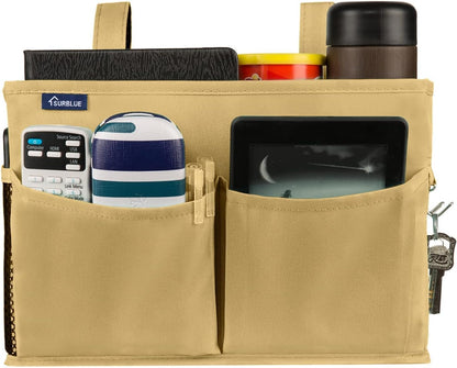 Surblue Bedside Caddy Hanging Organizer Bedside Storage Bag for Bunk and Hospital Beds (Small
