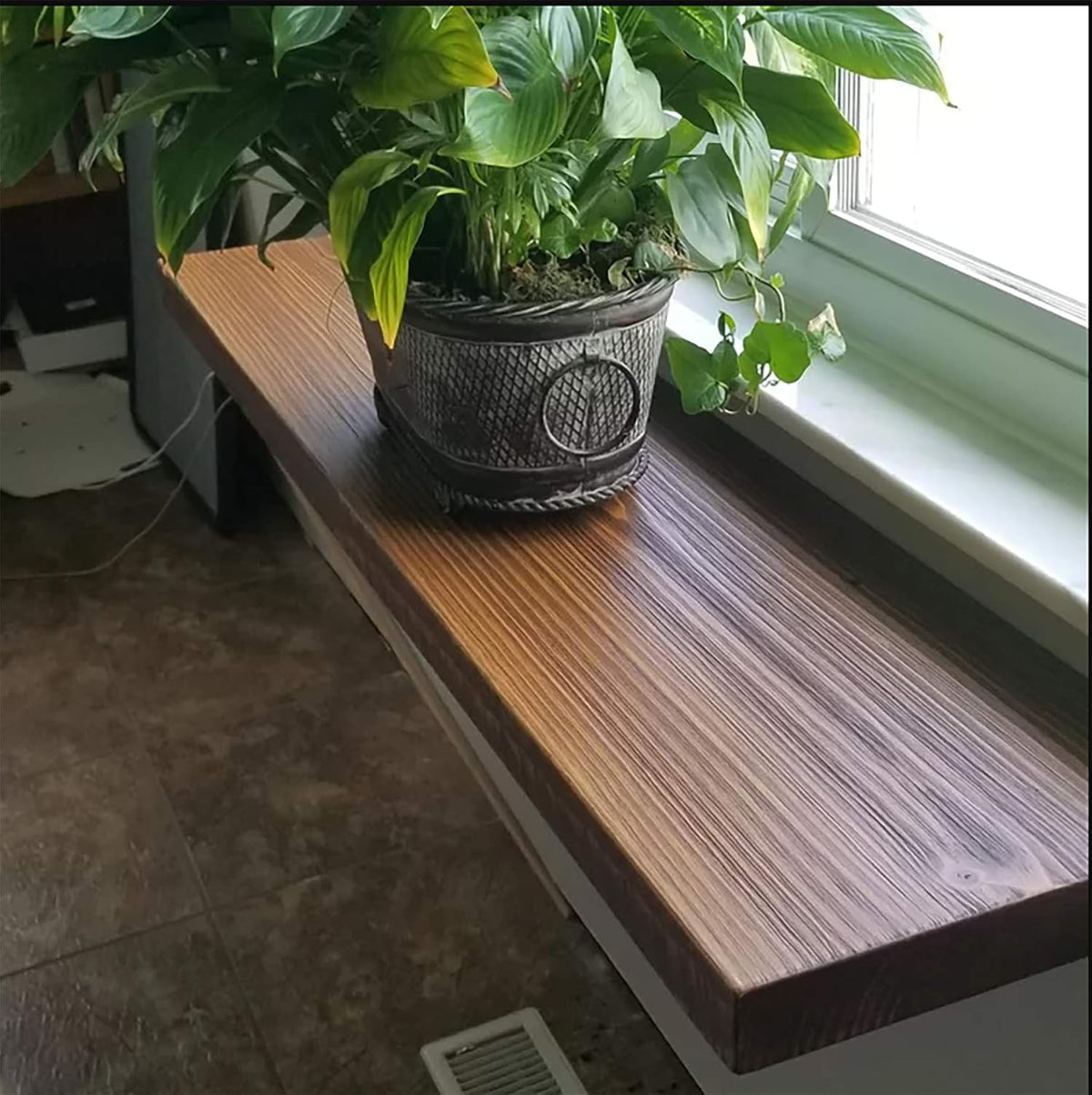 joelsantiques - 60 Inch Wooden Floating Shelves for Wall - 60x12x2 in - Made of Natural Wood - Long
