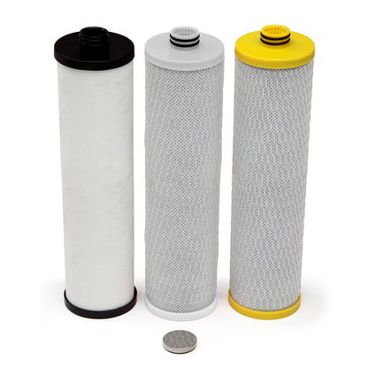 Aquasana Replacement Filter Cartridges for 3-Stage Max Flow Claryum Under Sink Water Filtration