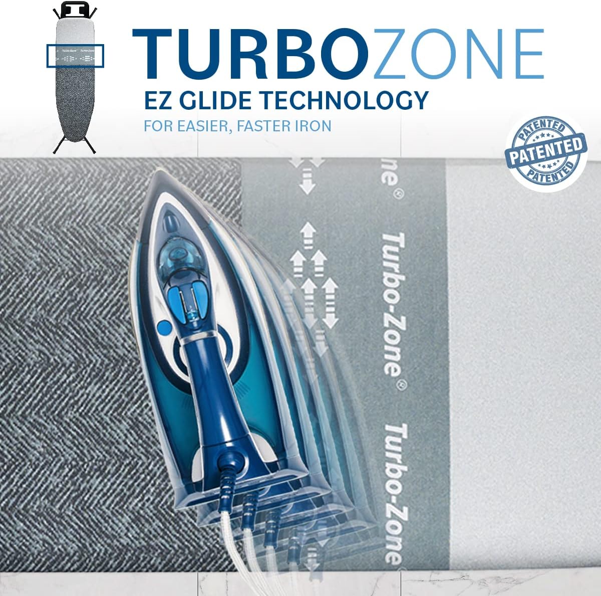 Bartnelli Classic Ironing Board with New Patent Technology | Made in Europe Iron Board with Patent