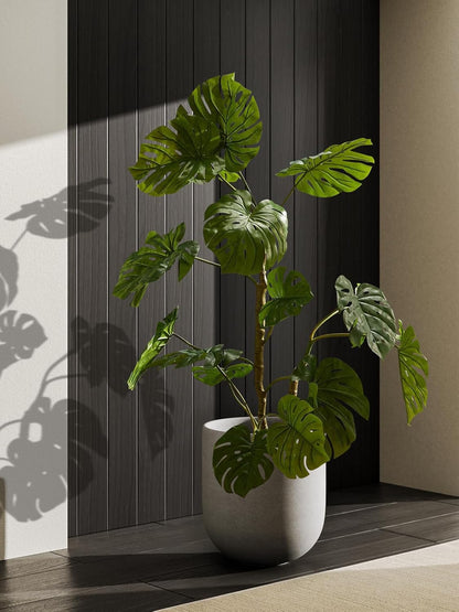 LE TAUCI 12 Inch Pots for Plants, Ceramic Large Planters for Indoor Plants, Indoor Plant Pots for
