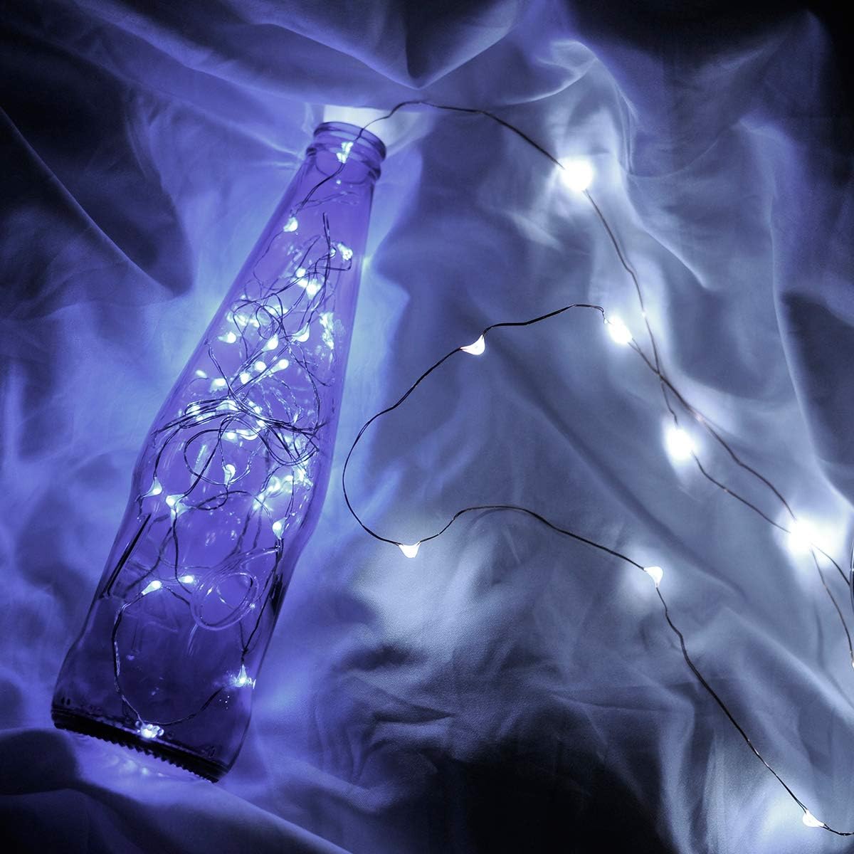 Led Fairy Lights Battery Operated, 4 Packs Mini Battery Powered Copper Wire Starry Fairy Lights for