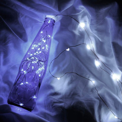 Led Fairy Lights Battery Operated, 4 Packs Mini Battery Powered Copper Wire Starry Fairy Lights for