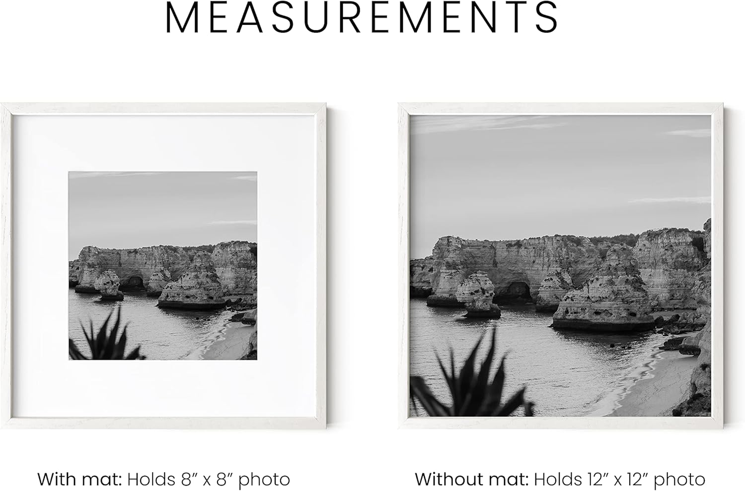 HAUS AND HUES White Square Frame Set of 1-12x12