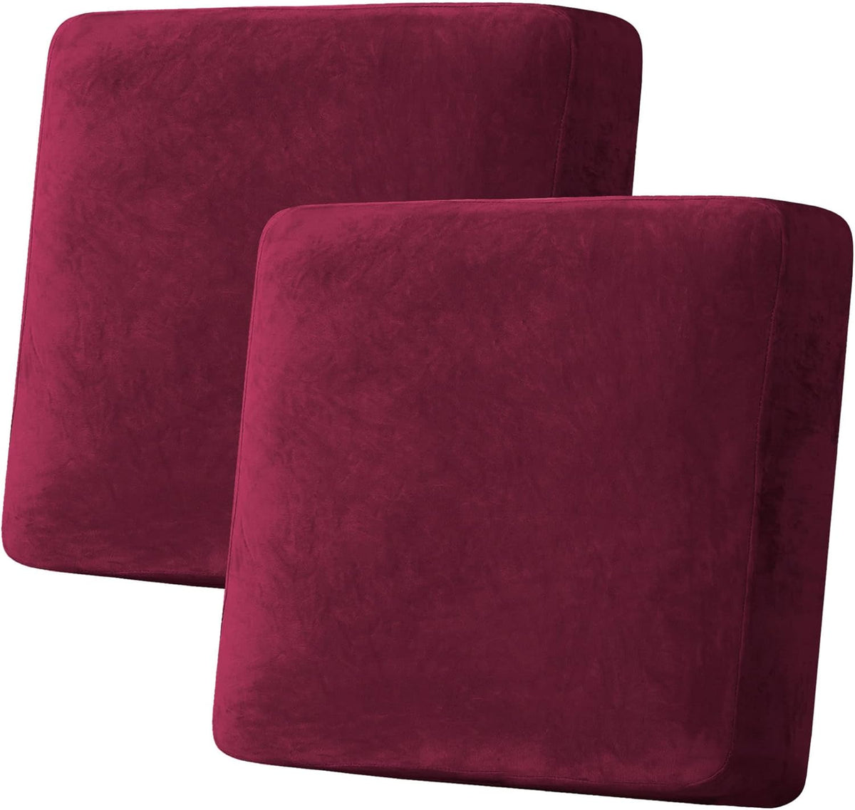 H.VERSAILTEX Velvet Stretch Couch Cushion Cover Plush Cushion Slipcover for Chair Loveseat Sofa