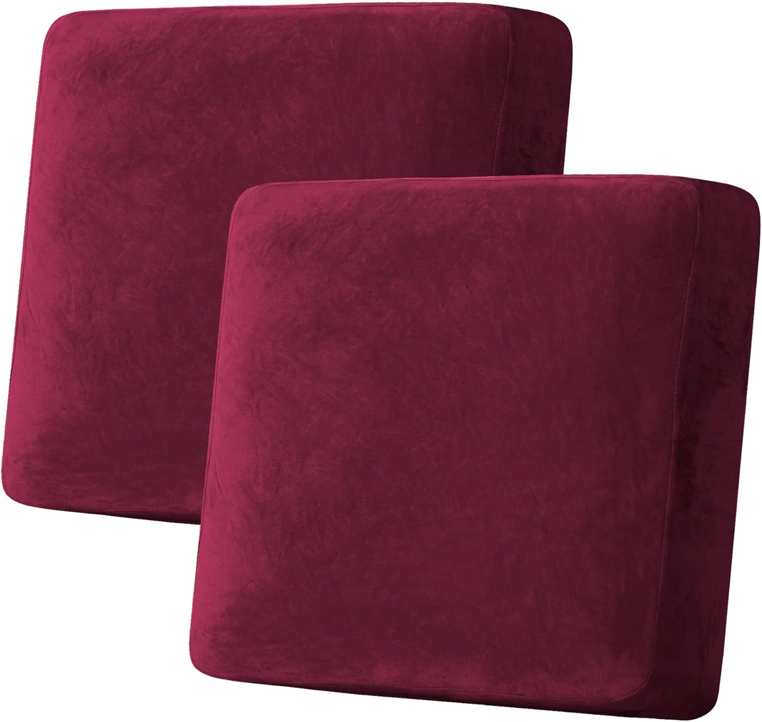 H.VERSAILTEX Velvet Stretch Couch Cushion Cover Plush Cushion Slipcover for Chair Loveseat Sofa