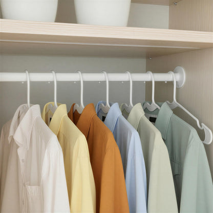 Amazon Basics Space Saving Plastic Clothes Hangers, Sturdy Closet Organizer for Shirts and Jackets