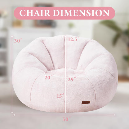 Hobestluk Bean Bag Chairs Large Bean Bag Couch for Adults Stuffed Sofa Chair Comfy Giant Bean Bag