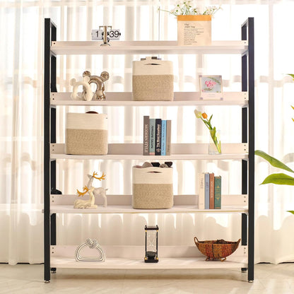 11 Inch Cube Storage Bins, Organizer Woven Cotton Rope Square Baskets for Organizing Shelves, Toys