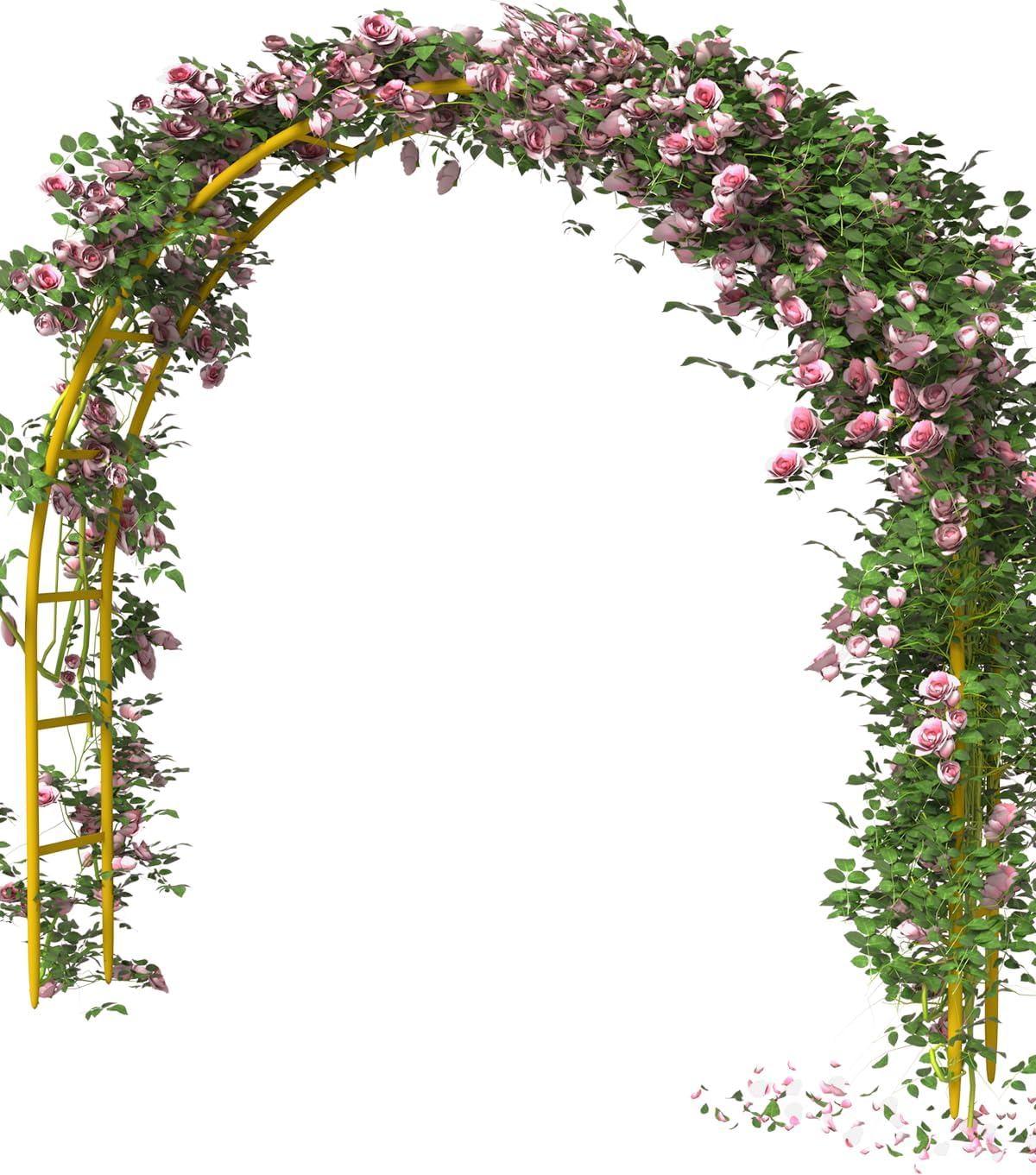 Queension Metal Arch Backdrop Stand 7Ft Wide 7.7Ft High, Wedding Arch Frame for Wedding