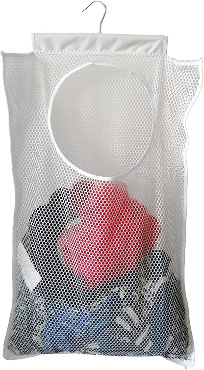 Hanging Mesh Laundry Hamper (30in*20in*2in) Large Dirty Clothes Bag, Can Be Used Behind The Door &