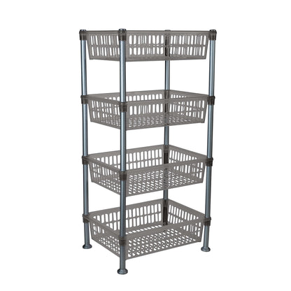 Kitchen Details 4 Tier Slim Basket Shelf Rack | Storage & Organizer | Kitchen | Bathroom | Laundry