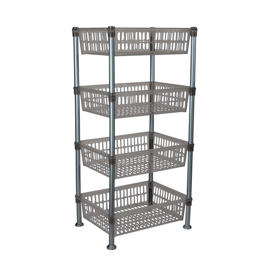 Kitchen Details 4 Tier Slim Basket Shelf Rack | Storage & Organizer | Kitchen | Bathroom | Laundry