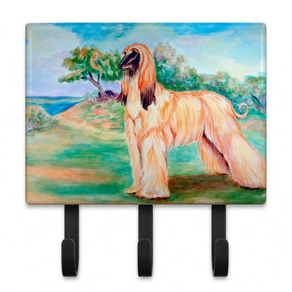 Caroline's Treasures 7138TH68 Afghan Hound Leash or Key Holder, Wall Hooks, Key Hooks Holder, Coat
