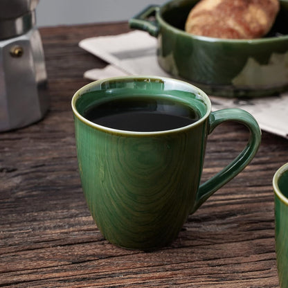 vicrays Coffee Mug Set, 12 Ounce, Set of 6, Ceramic Mug for Men, Women, Unique Glazed Mugs with