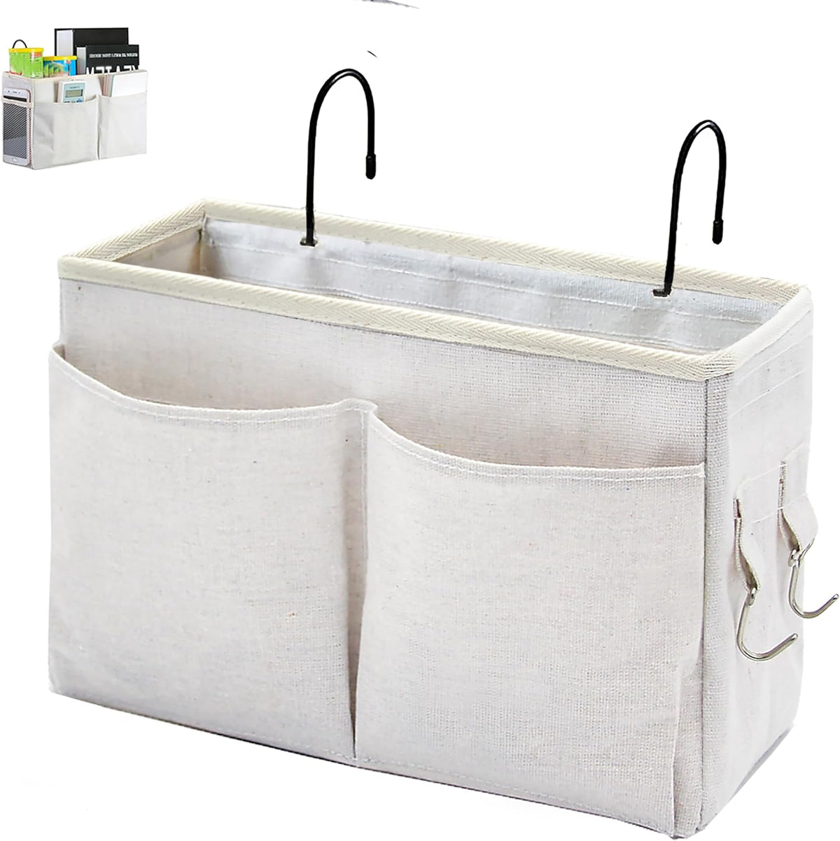 Bedside Caddy Organizer/Bedside Hanging Storage Bag Multi-Function Caddy for Bunk bed Hospital Beds