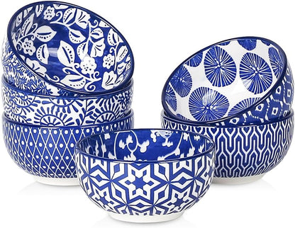 Selamica Ceramic 4 OZ Dipping Bowls Set, 3.5 Inch Mini Bowls for Dipping, Side Dishes, Microwave