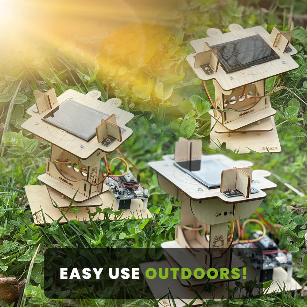 SolarX V2: Sun-Tracking Solar Panel DIY Kit with Arduino Nano, Solar Sun Tracker Sytem with