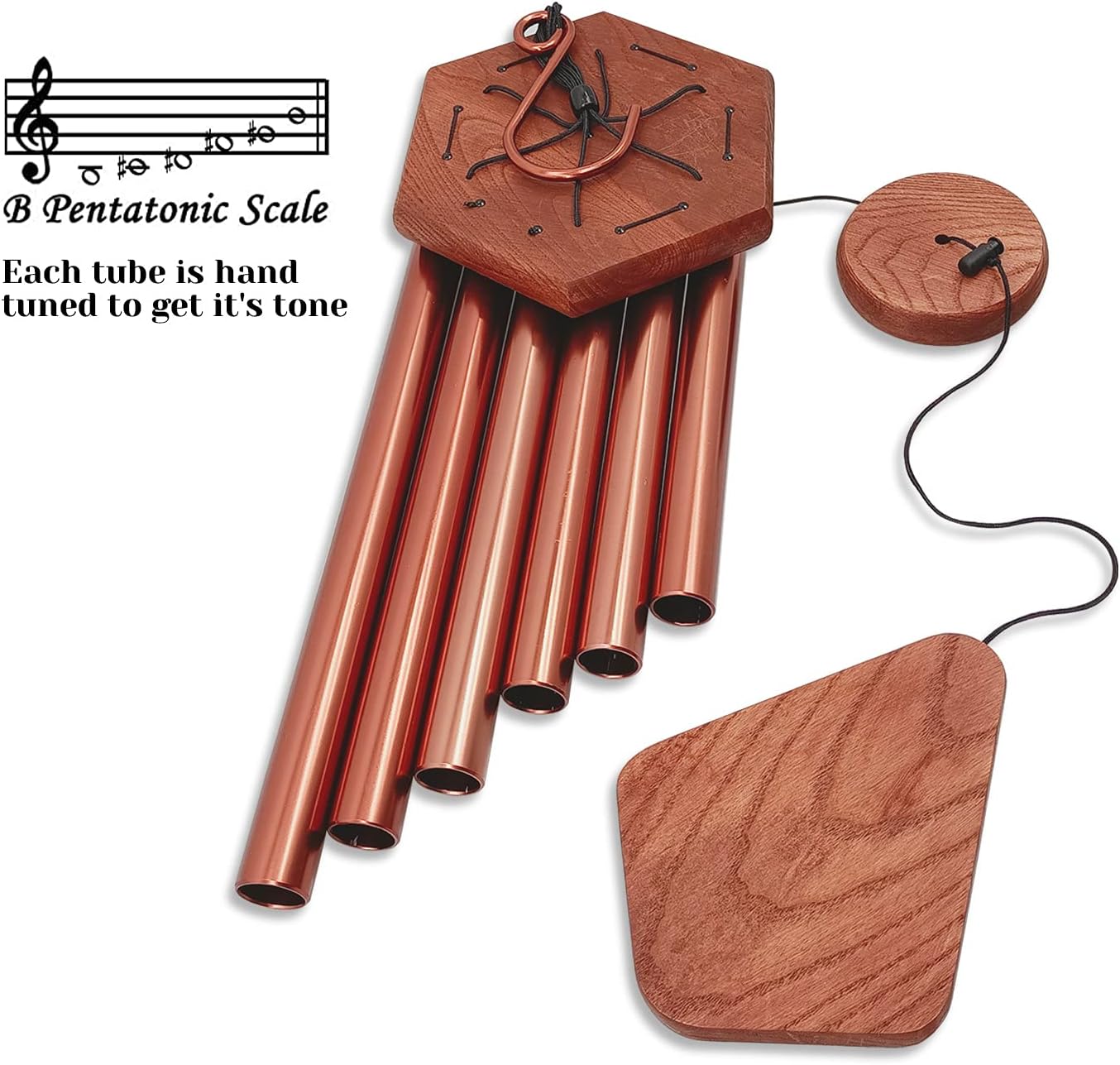 Wind Chimes for Outside, Wind Chimes Outdoor, Windchimes with 6 Tubes for Wedding,Mother's Day and
