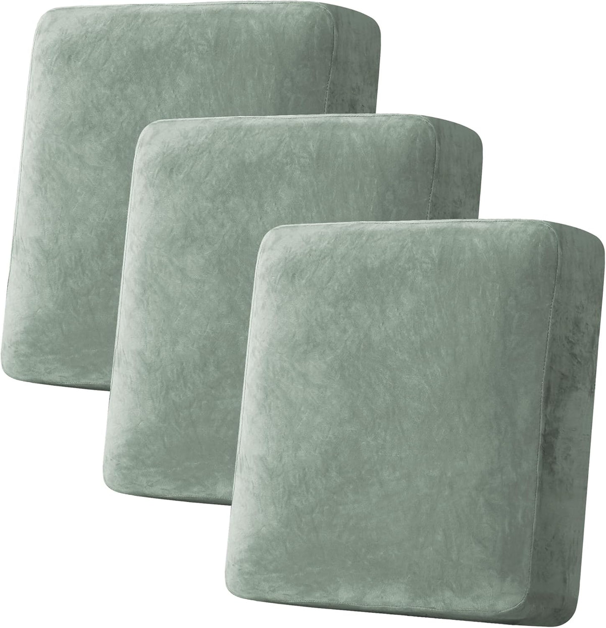 H.VERSAILTEX Velvet Stretch Couch Cushion Cover Plush Cushion Slipcover for Chair Loveseat Sofa