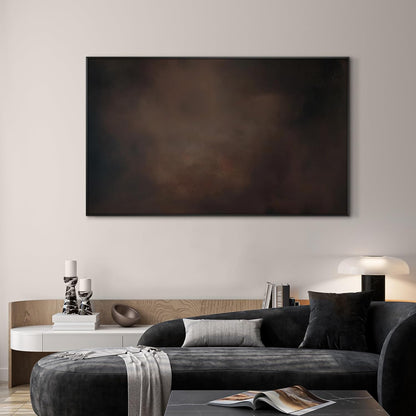SIGNWIN 36"x60" Extra Large Framed Wall Art Dark Brown Abstract Moody Illustration for Home Living