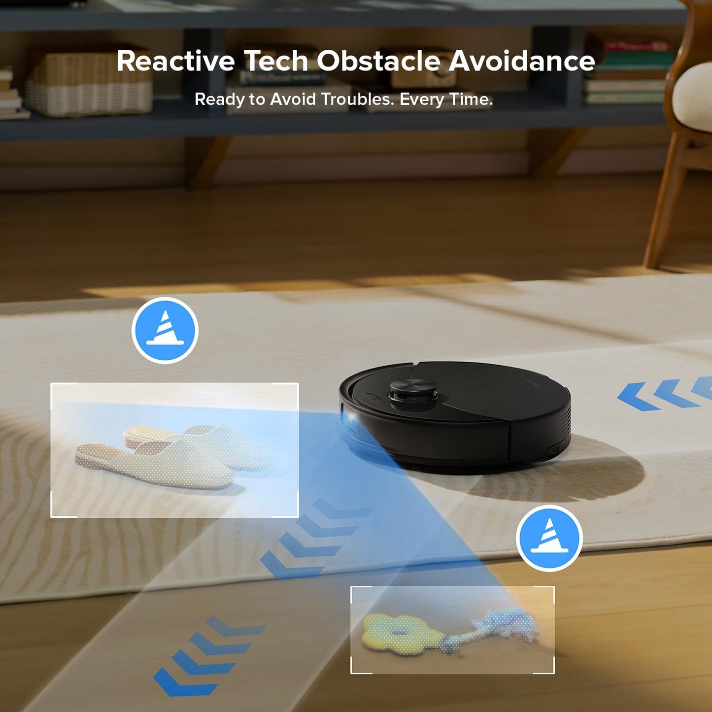 roborock Q10 S5+ Robot Vacuum and Mop with Self-Emptying, 10,000Pa Suction, Upgraded from Q8 max+