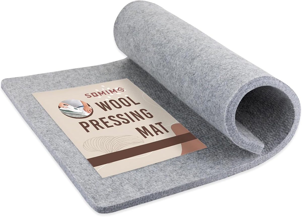 Somime 24x36" Wool Pressing Mat, 100% New Zealand Wool Ironing Mat, Felted Wool Ironing Board for