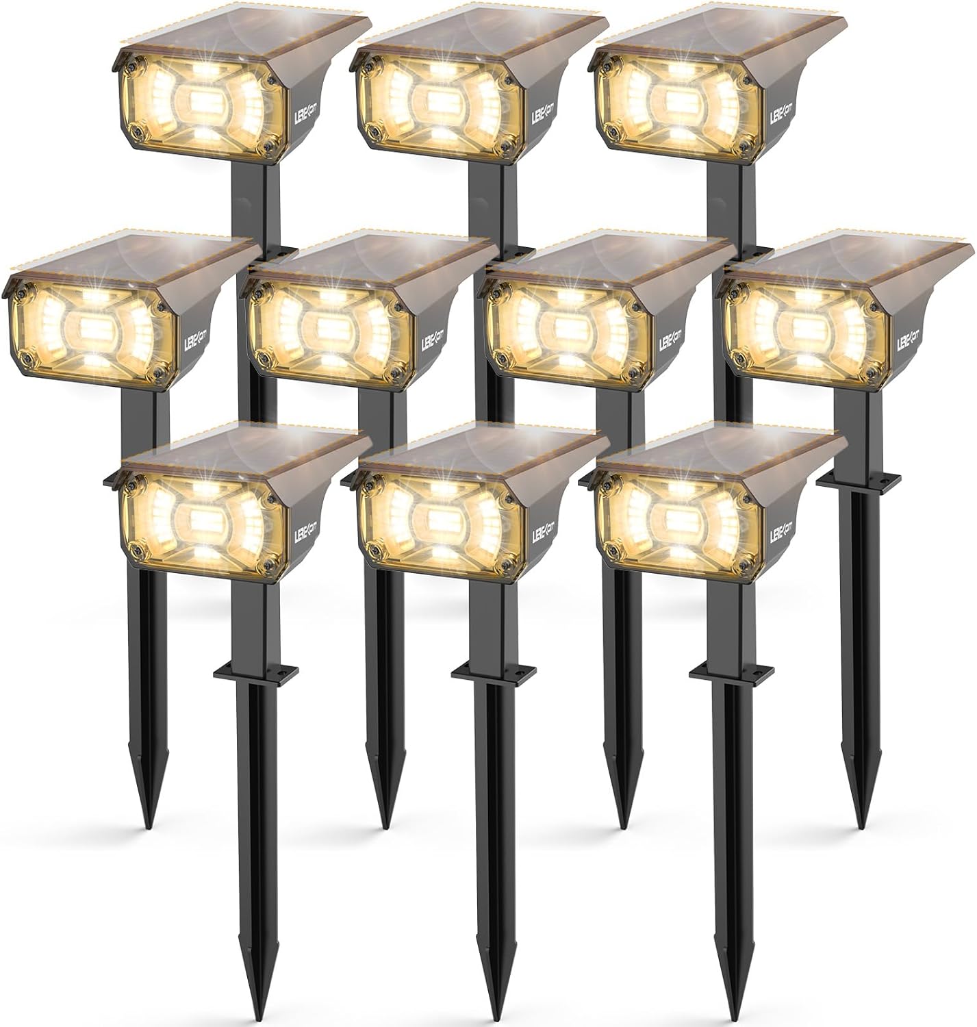 Solar Spot Lights Outdoor Landscape Lights, IP65 Outdoor Waterproof Spotlights, 40 LED's Outdoor