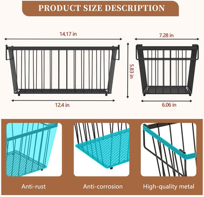 5 Pack Stackable Deep Freezer Organizer Bins ，Upgraded Bottom Leak-Proof net，Encryption and