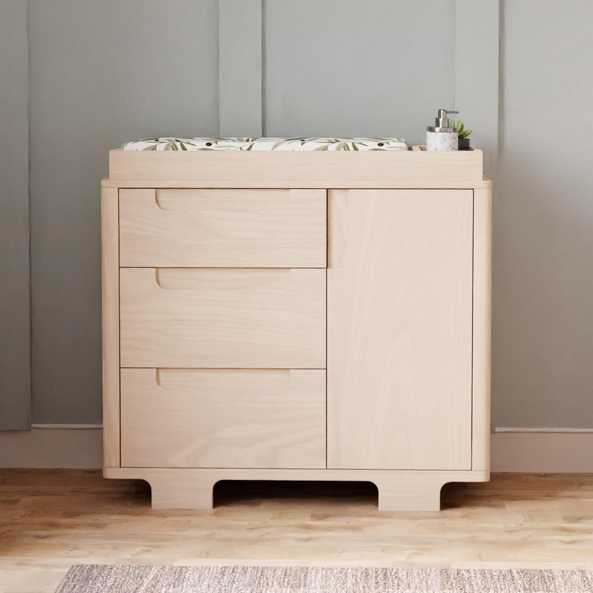 Babyletto Yuzu 3-Drawer Dresser in Washed Natural, Greenguard Gold Certified