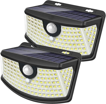 Aootek New Solar Motion Sensor Lights 120 LEDs with Lights Reflector,270° Wide Angle, IP65