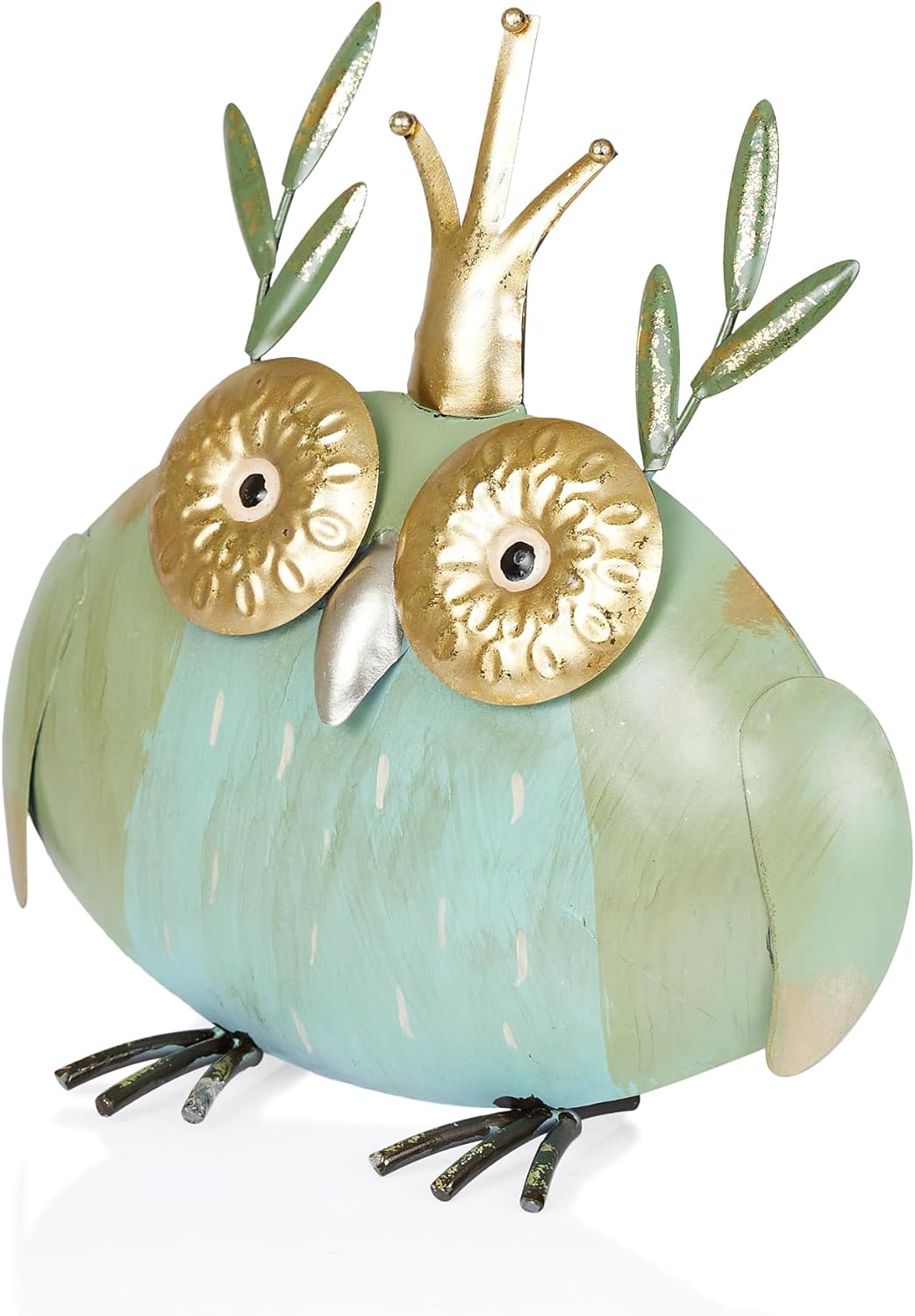 Alpine Corporation MCC808HH Metal Owl Queen, Whimsical Animal Outdoor Décor for Patio, Lawn &